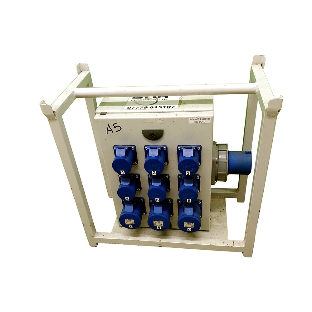A5 - 63A 3-Pin In, 6 x 16A + 3 x 32A 3-Pin Out - FDU